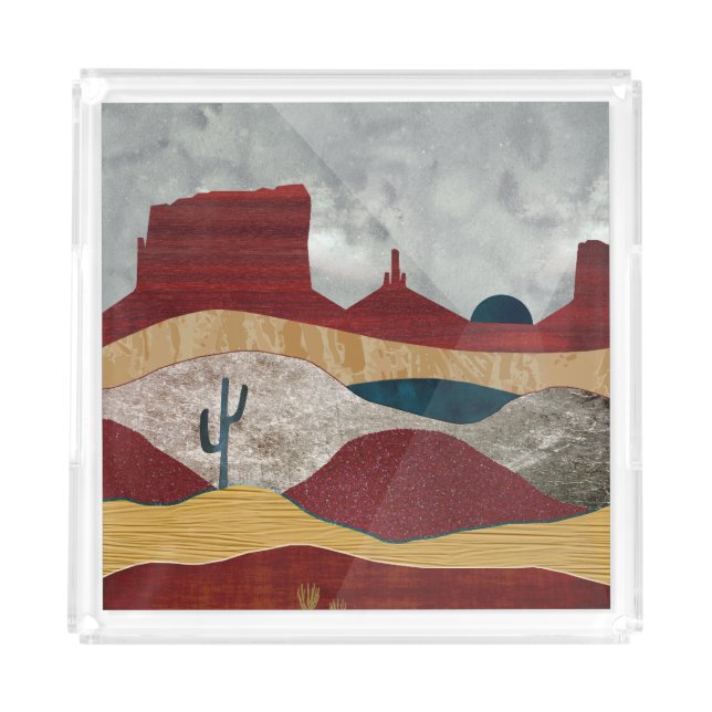 Desert Sunrise Acrylic Tray (Front)