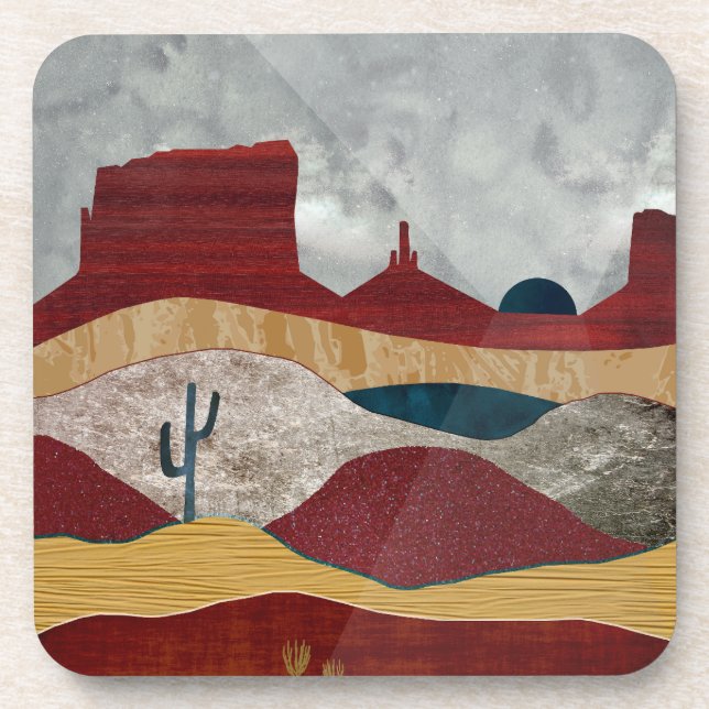 Desert Sunrise Beverage Coaster (Front)