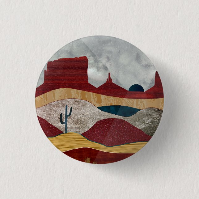 Desert Sunrise Button (Front)