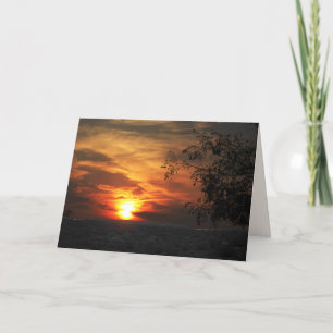 Desert Sunrise Fine Art Photo, Blank Inside Card