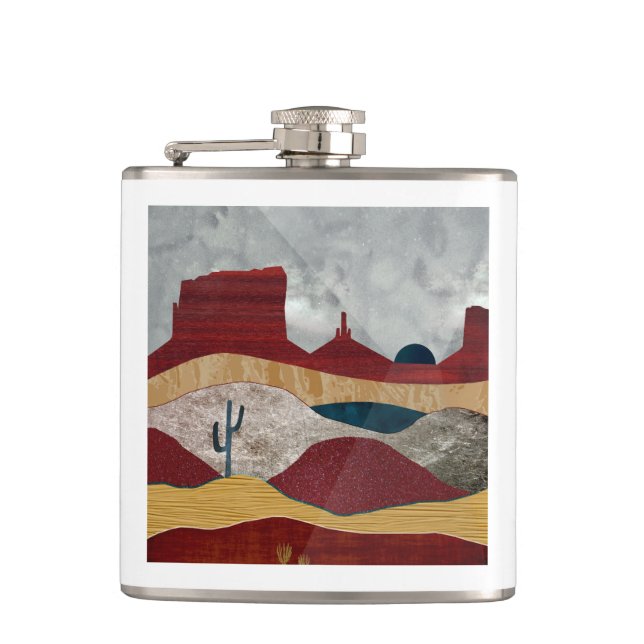Desert Sunrise Flask (Front)
