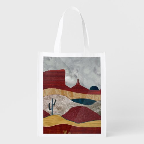 Desert Sunrise Grocery Bag