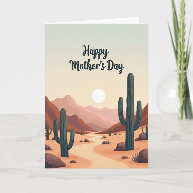 Desert Sunrise Mothers Day Card (Front)