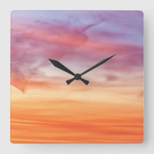 Desert Sunrise Square Wall Clock