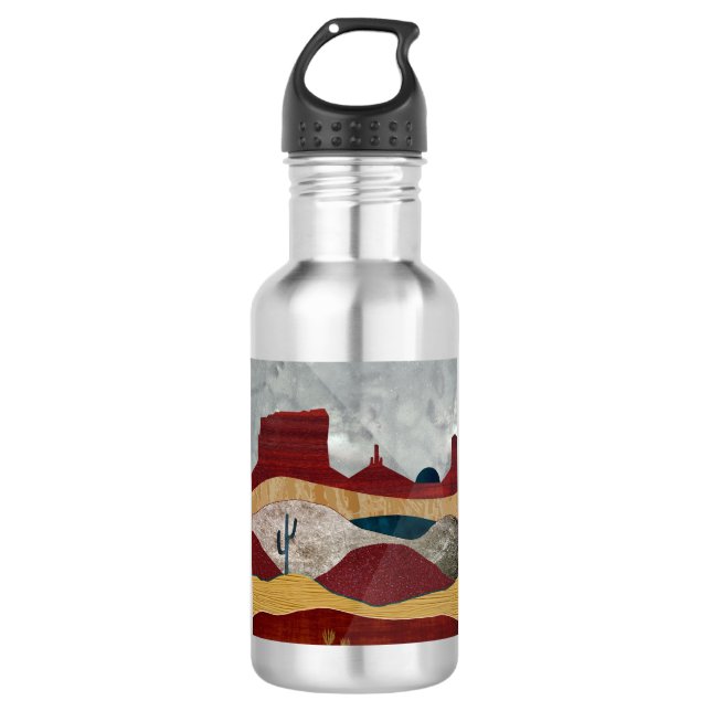 Desert Sunrise Stainless Steel Water Bottle (Front)