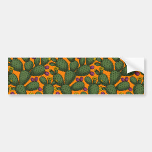 Desert sunset bumper sticker