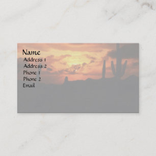 Desert Sunset Business Card