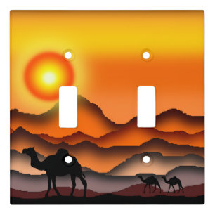 Desert Sunset Camel Light Switch Cover