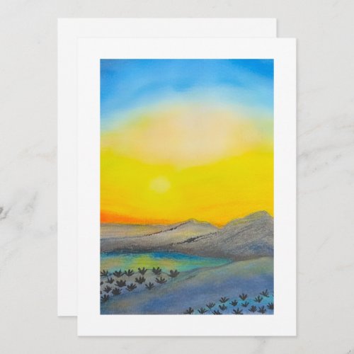 Desert Sunset Card