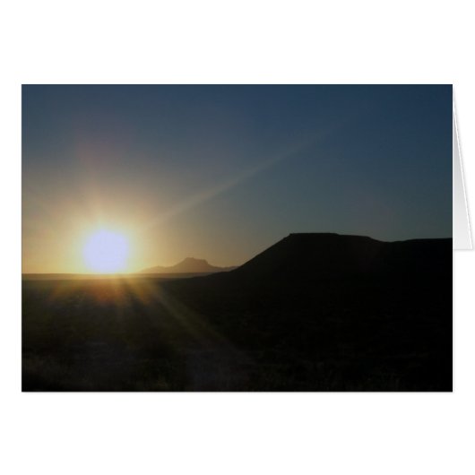 desert sunset. cards (Front Horizontal)