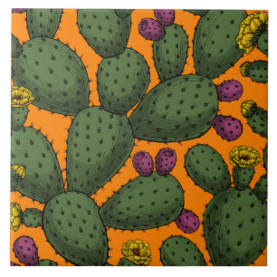 Desert sunset ceramic tile