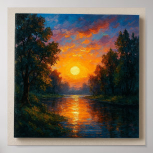 Desert Sunset Gratitude – Minimalist Wall Art