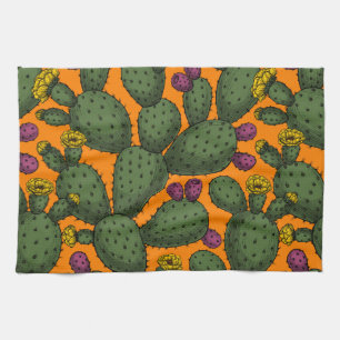 Desert sunset kitchen towel
