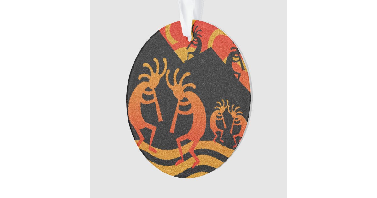 Desert Sunset Kokopelli Southwest Christmas Tree Ornament ...