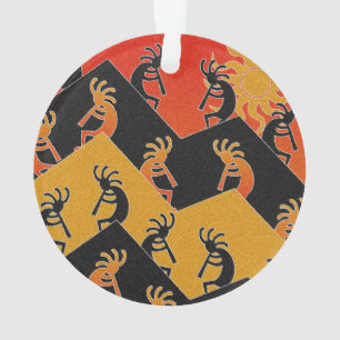 Desert Sunset Kokopelli Southwest Christmas Xmas Ornament