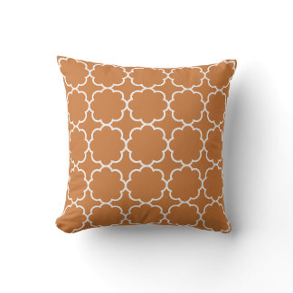 Desert Sunset Moroccan Pattern Tile Throw Pillow