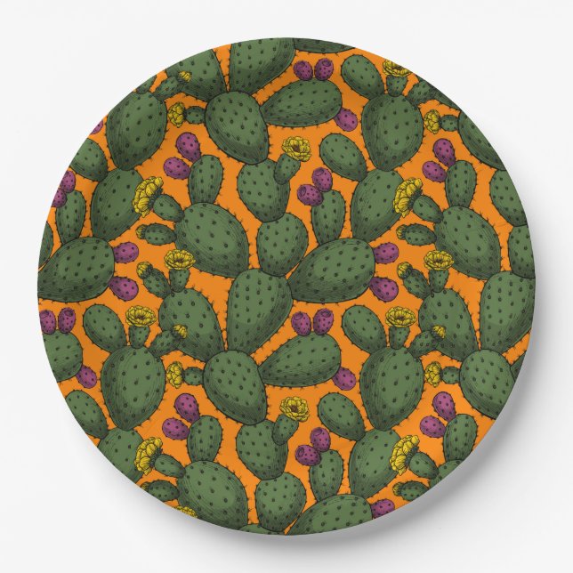 Desert sunset paper plates (Front)