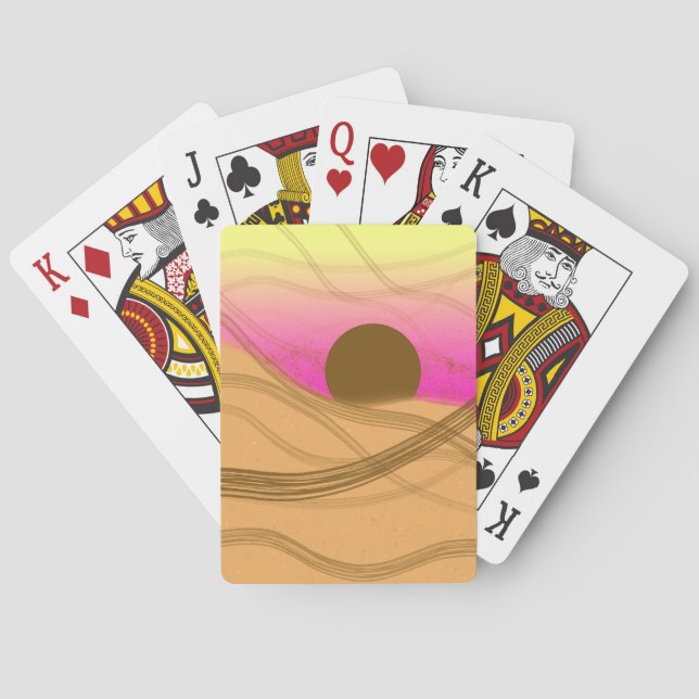 Desert Sunset Poker Cards (Back)