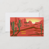 Desert Sunset Red Rock Business Card (Front/Back)