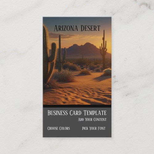 Desert Sunset Southwestern Business Card