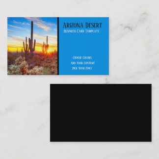 Desert Sunset Southwestern Business Card