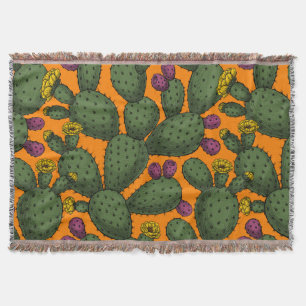 Desert sunset throw blanket