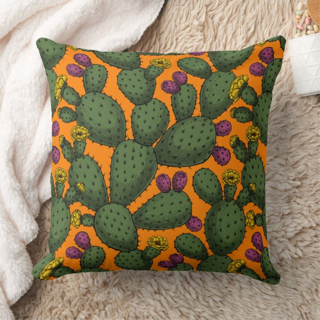 Desert sunset throw pillow (Blanket)