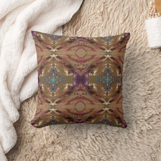 Desert Sunset Throw Pillow (Blanket)