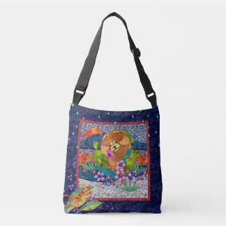 DESERT SUNSHOWER Chow crossbody or tote bag