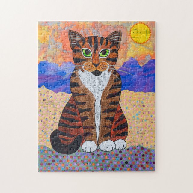 Desert Tabby Jigsaw Puzzle (Vertical)