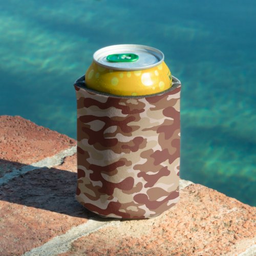 Desert Tan Camo  Can Cooler