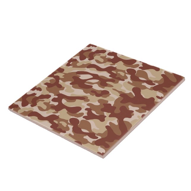 Desert Tan Camo  Ceramic Tile (Side)