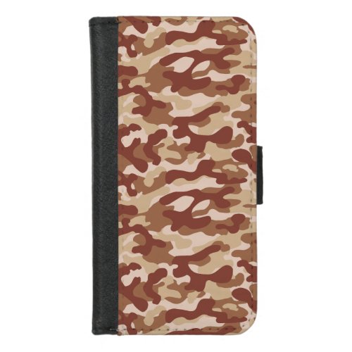 Desert Tan Camouflage  iPhone 8/7 Wallet Case