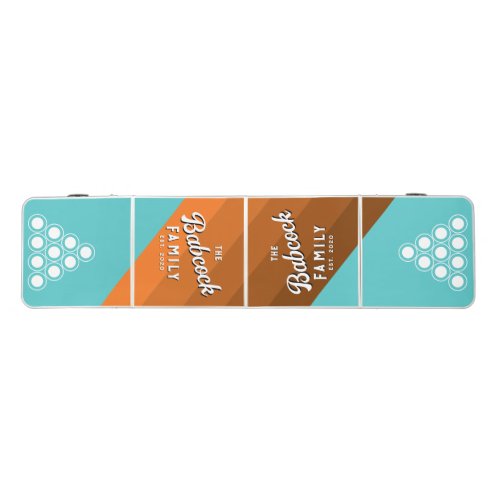Desert Teal Stripes Family Name & Year