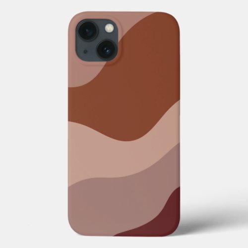 Desert Terracotta Boho Color Flow iPhone 13 Case