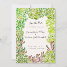 Desert Theme Wedding - Save the Date Card