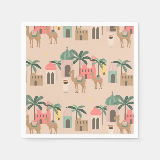 Desert Themed Baby Shower Party Paper  Napkins (Front)