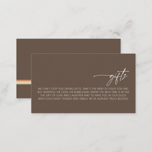 Desert Vibes Wedding Gifts Gifts ID1019 Enclosure Card