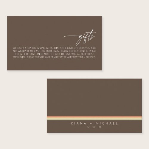 Desert Vibes Wedding Gifts ID1019 Enclosure Card Desert Vibes Wedding Gifts ID1019 Enclosure Card