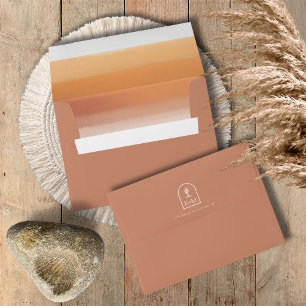 Desert Vibes Wedding Gradient Terra Cotta ID1019 Envelope
