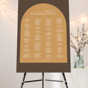 Desert Vibes Wedding Seating Chart ID1019 Foam Board