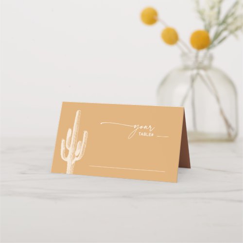 Desert Vibes Wedding Table ID1019 Place Card