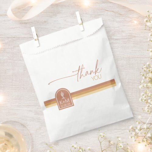 Desert Vibes Wedding Thank You Cactus Motif ID1019 Favor Bag