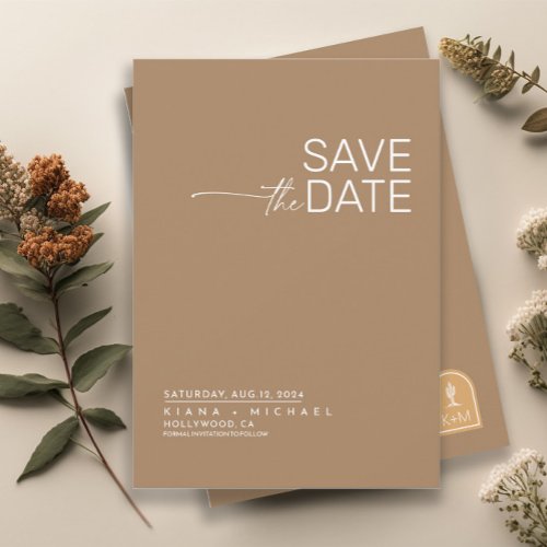 Desert Vibes Wedding Vertical ID1019 Save The Date