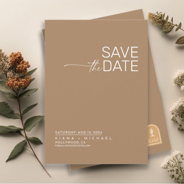 Desert Vibes Wedding Vertical ID1019 Save The Date (Creator Uploaded)