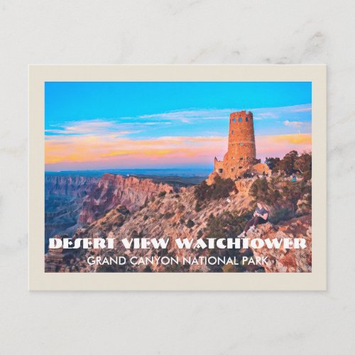 Desert View Watchtower Grand Canyon National Park Postcard