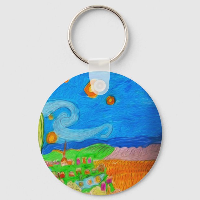 Desert Village Keychain (Front)