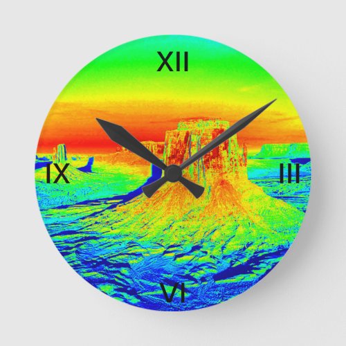 desert wasteland round clock