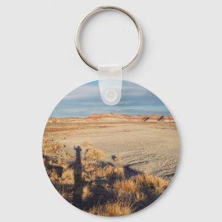 Desert Wave: Petrified Forest National Park Photo Keychain