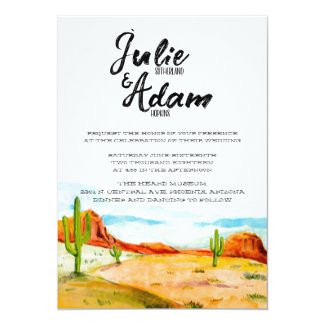 Desert Wedding Invitation